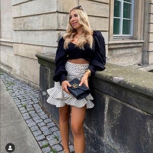 Zara Polka Dot Mini Skirt
